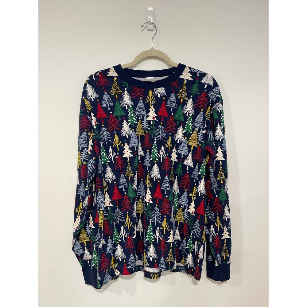 Hanna Andersson Women's Christmas Tree Long John Top Organic Cotton